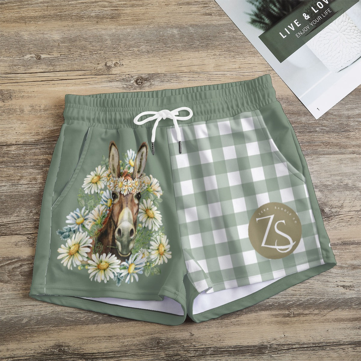 Daisy Donkey Women's Footy Shorts