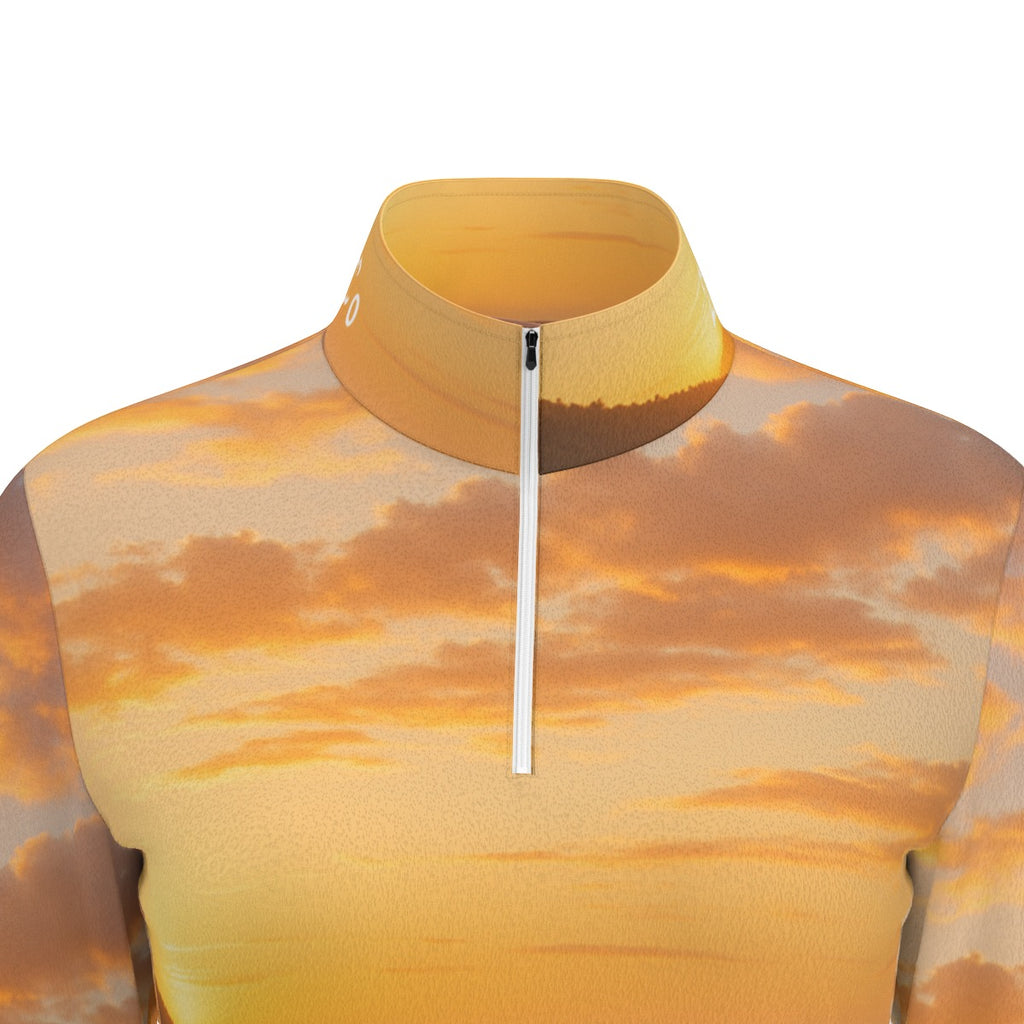 Zeka Saddle Women's Long Sleeve Sports Collar Jersey - Breathable Athletic Wear with Stand-Up Collar