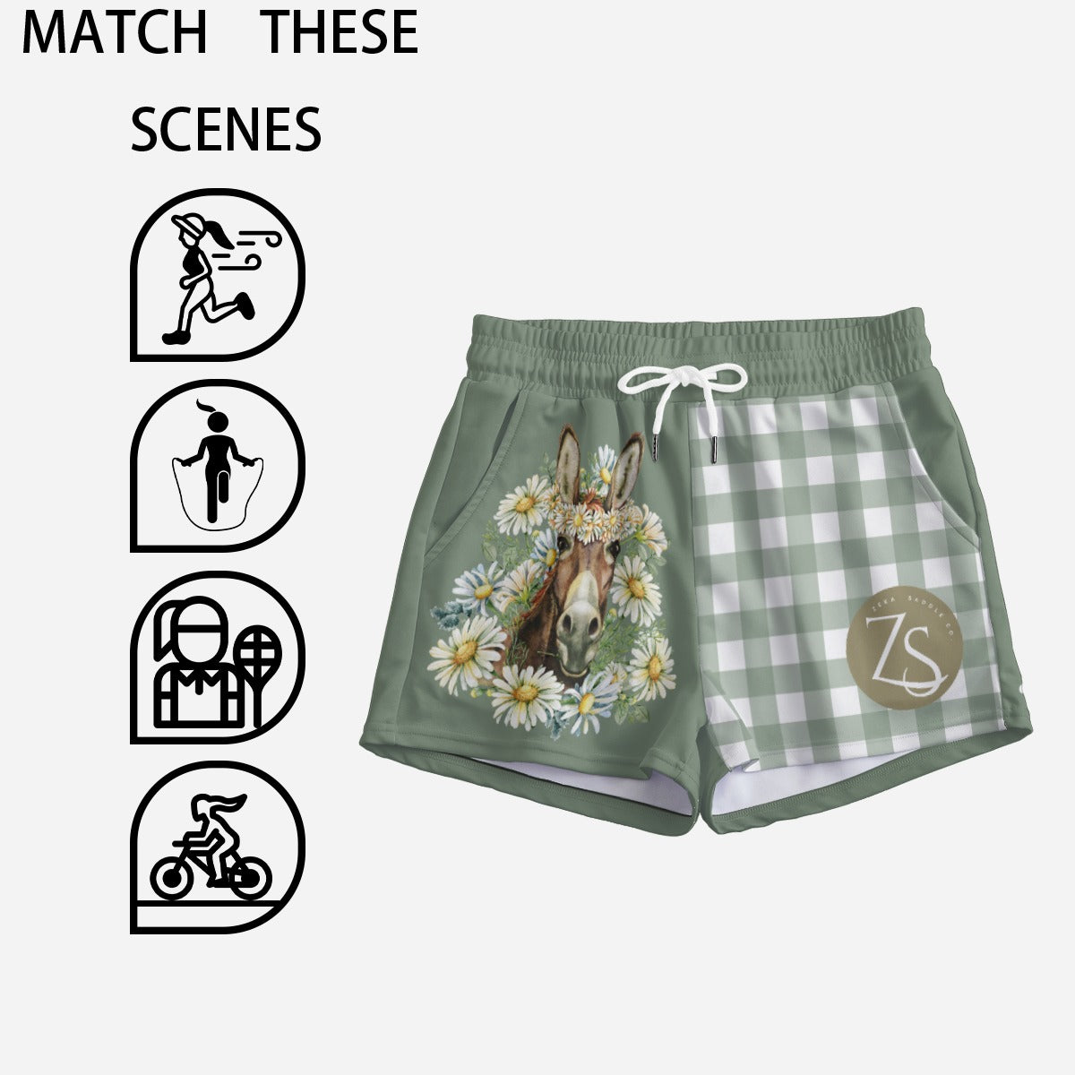 Daisy Donkey Women's Footy Shorts