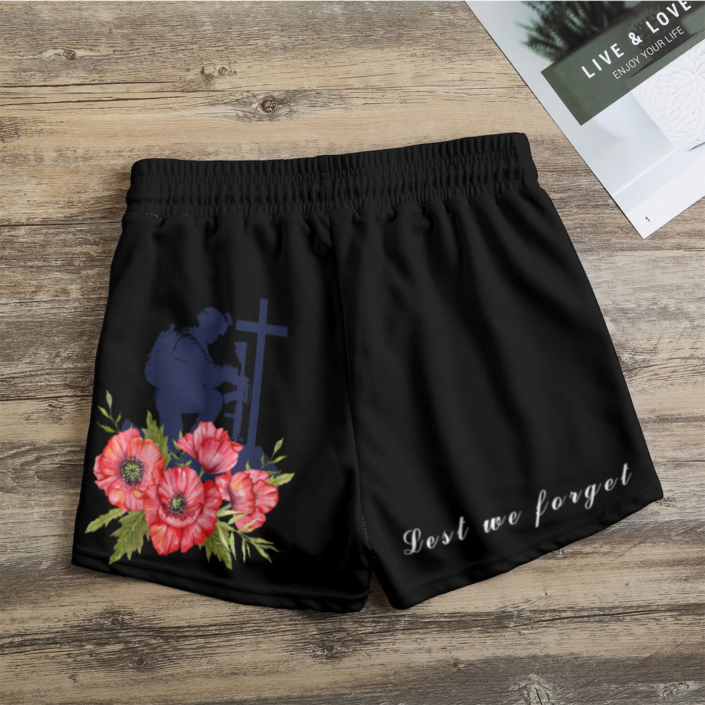 Lest we forget, Women's Zeka Footy Shorts