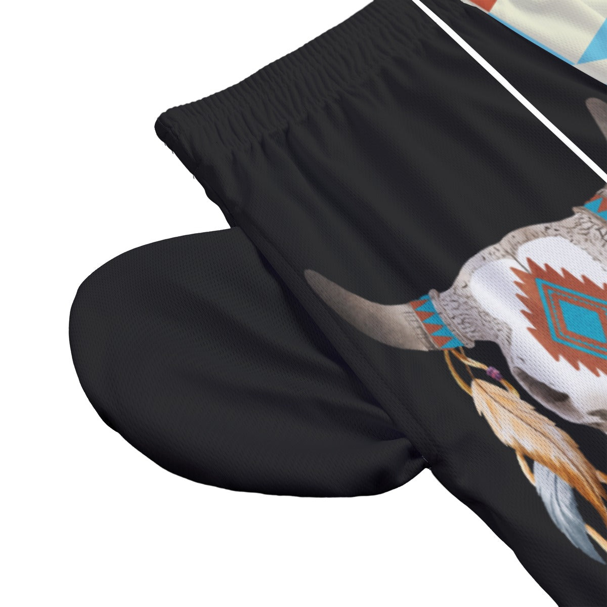 Men's Aztec Skull Footy Shorts