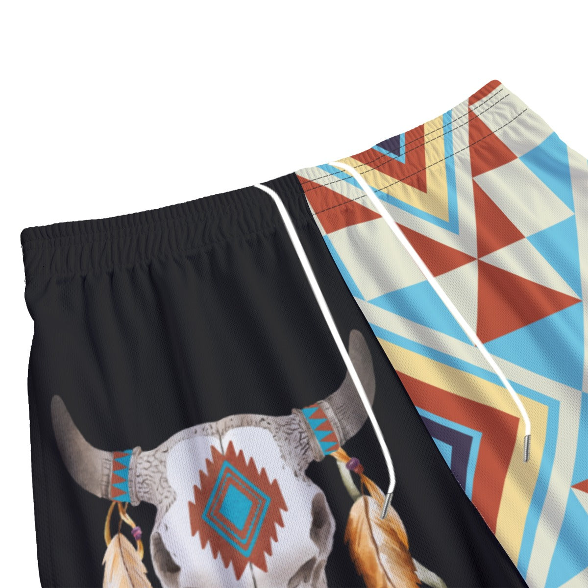 Men's Aztec Skull Footy Shorts